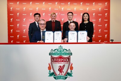 Haier Signs New Partnerships in the World of Football with Liverpool Football Club (PRNewsfoto/Haier Group) Haier Signs New Partnerships in the World of Football with Liverpool Football Club (PRNewsfoto/Haier Group)