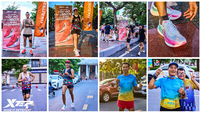 The training moments of the XRC runners in Haiphong, Vietnam (PRNewsfoto/Xtep)