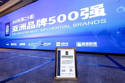 DongCheng một lần nữa được vinh danh "Top 500 thương hiệu hàng đầu châu Á" – Ảnh hưởng thương hiệu tại châu Á tiếp tục tăng