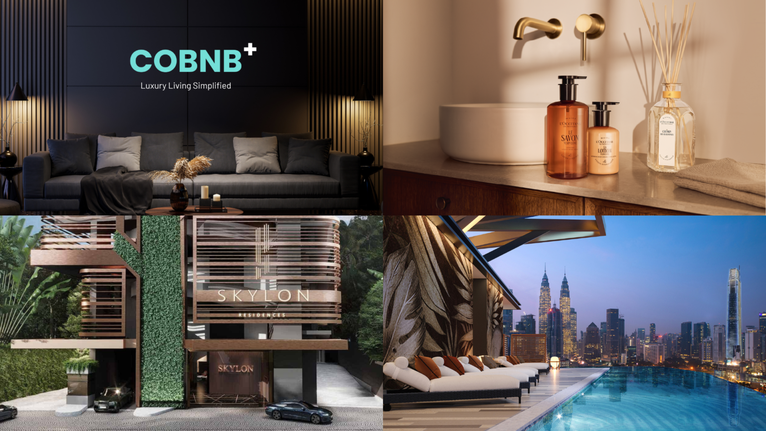COBNB được Dự án cao cấp Skylon chính thức chọn COBNB làm đối tác dịch vụ khách sạn Image courtesy of COBNB+, L’Occitane en Provence and Skylon Residences