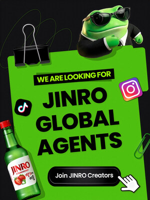 Cng ng k cho chng trnh JINRO GLOBAL AGENT s m t ngy 8 thng 4. Cc nh sng to c tuyn chn s chia s cch JINRO kt ni vi i sng thng ngy v vn ha ti th trng a phng ca h.