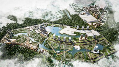 Phối cảnh quy hoạch tổng thể Nam Sông Hồng - Hà Nội