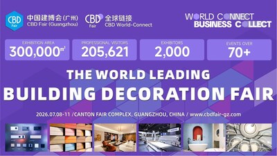 CBD Guangzhou 2026 sẽ trình diễn các đổi mới trong lĩnh vực trang trí xây dựng toàn cầu, cùng sự phát triển của nhà thông minh vào tháng 7