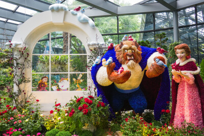 Khu vườn Kỳ diệu Disney lại khoe sắc tại Gardens by the Bay, Singapore với nghệ thuật tạo hình nhân vật bằng cây cảnh hoàn toàn mới